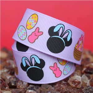 Mouse Head  Ribbon - Easter Lilac
